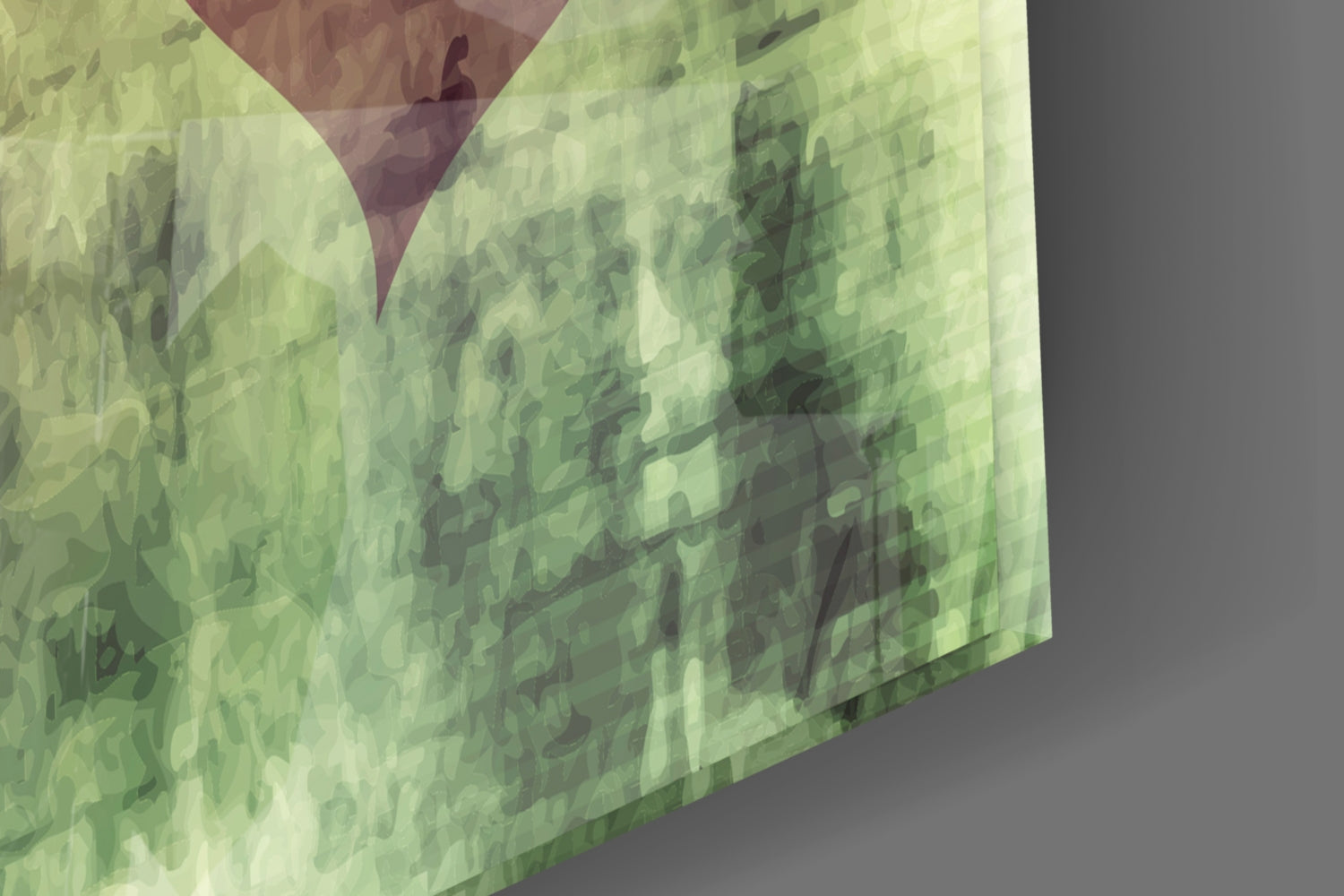 Hearts Hearts Glass Wall Art.