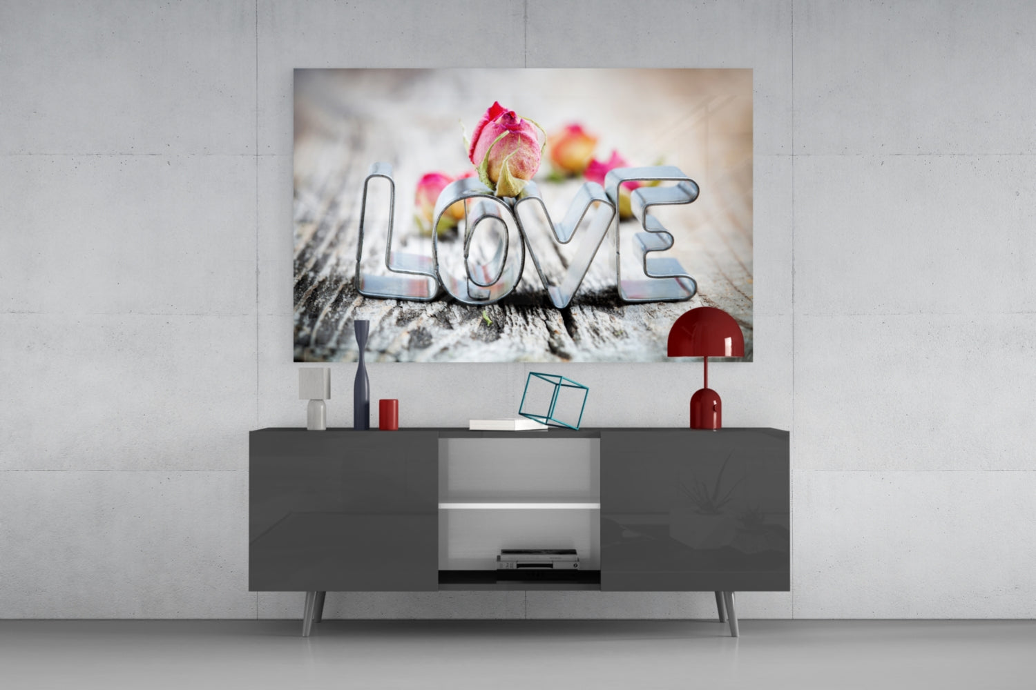 Love Glass Wall Art.