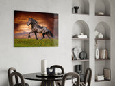 Nobility of Horse panel adding horse-country mood to a country home