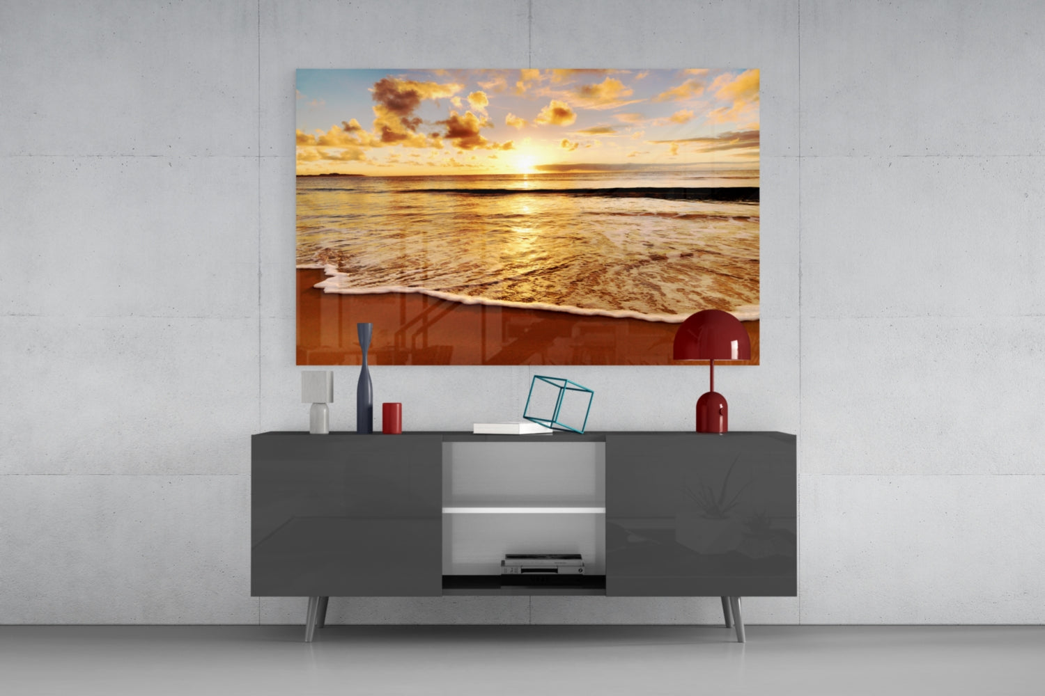 Sunset Glass Wall Art.