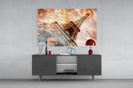 Eiffel panel catching gallery light to reveal its tactile patina