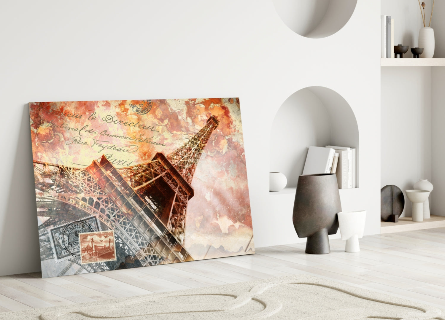 Eiffel Glass Wall Art.