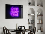 Feed Your Soul panel adding reflective mood to a meditation corner