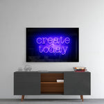 Create Today panel catching low light to reveal its electric saturation