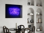 Create Today panel adding daily-craft mood to a creative office
