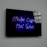 Cafe-neon panel bringing playful warmth to a contemporary living space