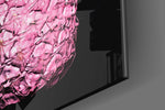 Pink Pineapple artwork anchoring a wall with bold playful palette