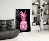 Pink Pineapple panel adding tropical mood to a kitchen