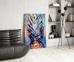 Colored Pineapple panel adding tropical mood to a kitchen