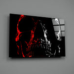 Skull panel bringing gothic drama to a contemporary living space