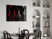 Skull panel adding statement pulse to a man-cave