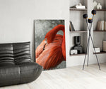 Flamingo panel adding whimsy mood to a girl's room