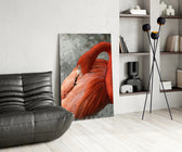 Flamingo panel adding whimsy mood to a girl's room