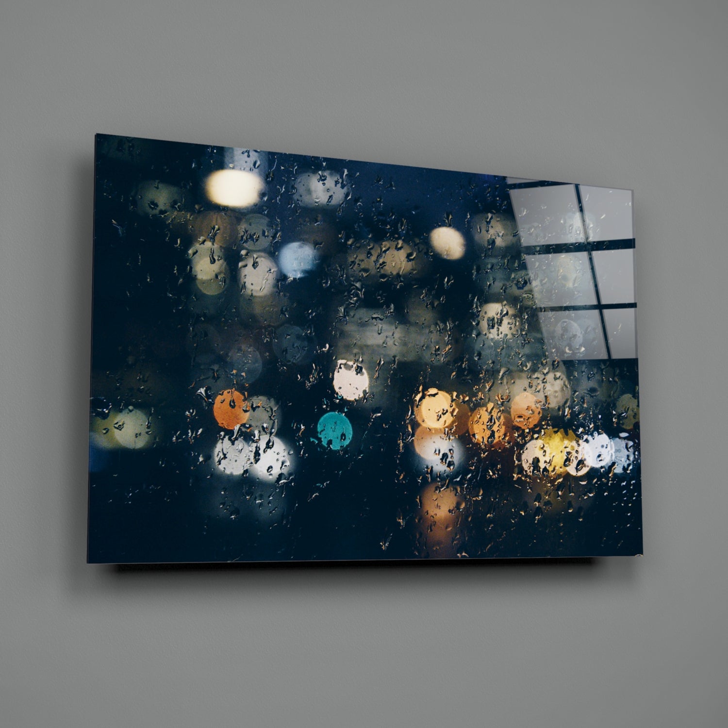 Rain Glass Wall Art.