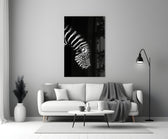 Close-up detail of monochrome stripes on velvet black