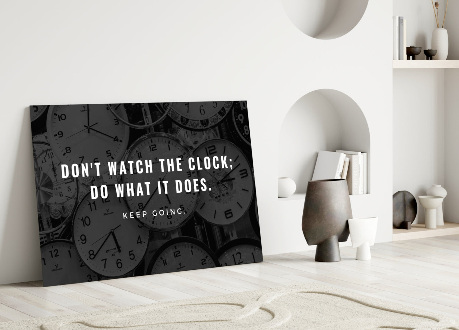 Famous Words Glass Wall Art.