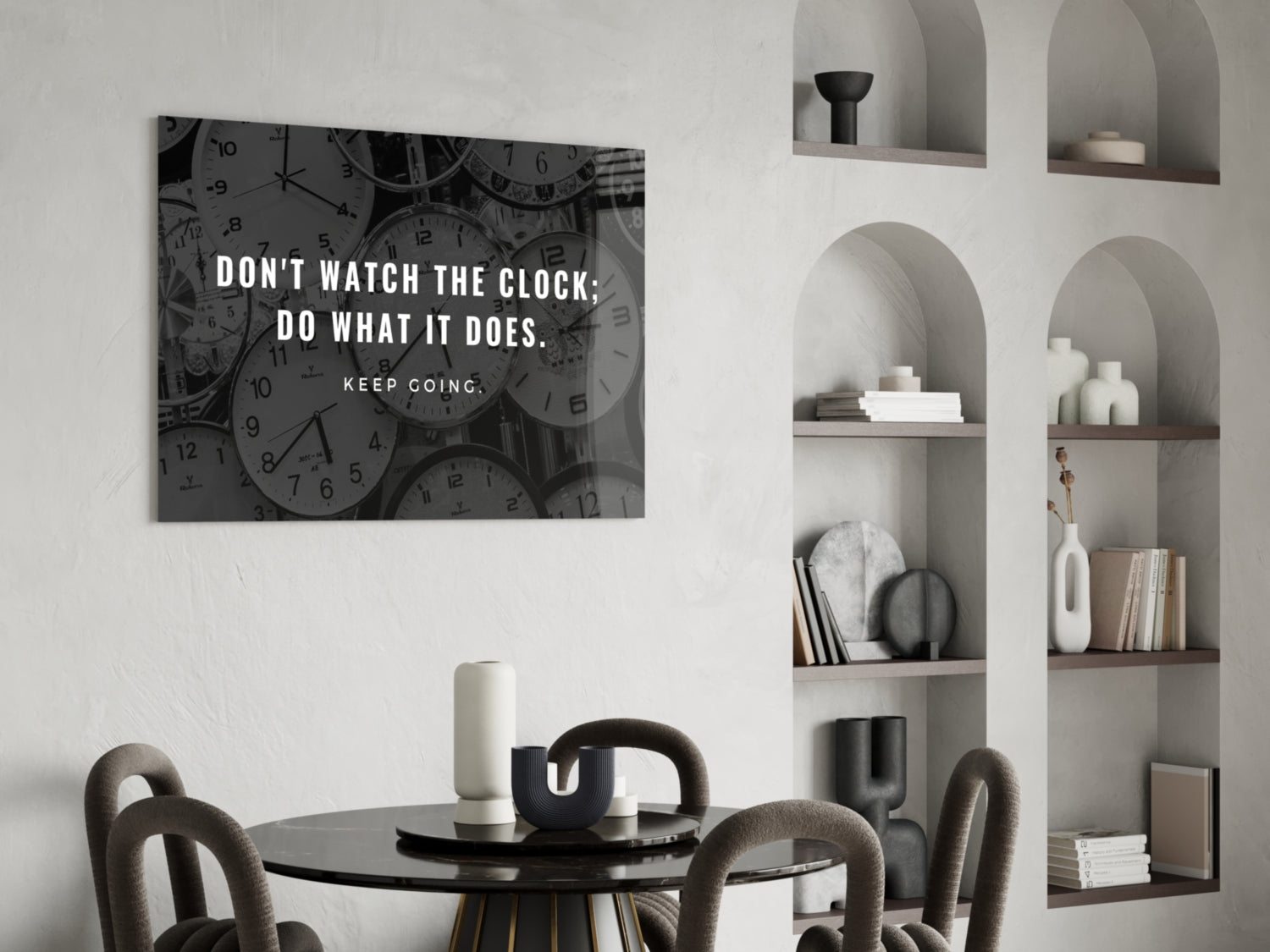 Famous Words Glass Wall Art.