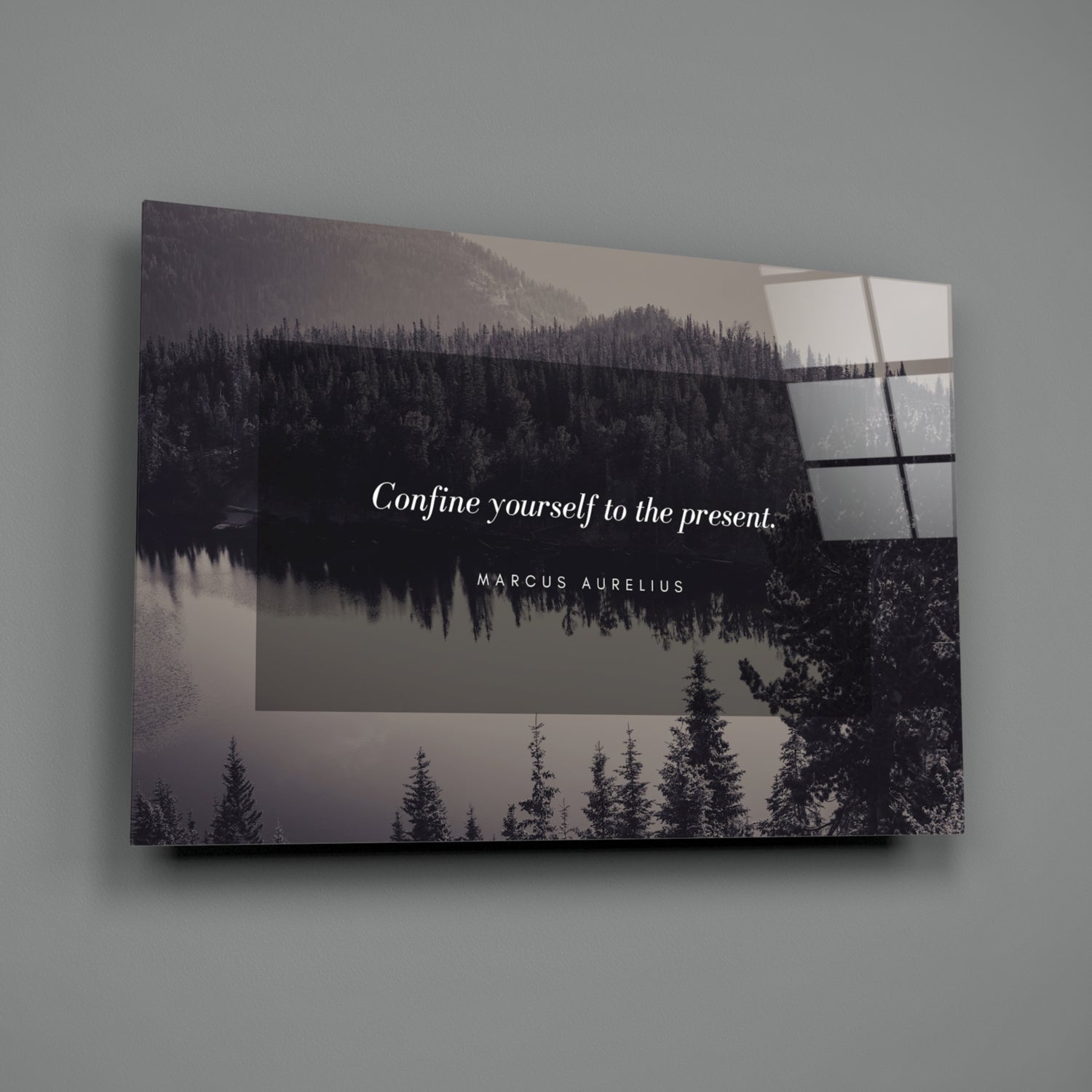 Famous Words Glass Wall Art.