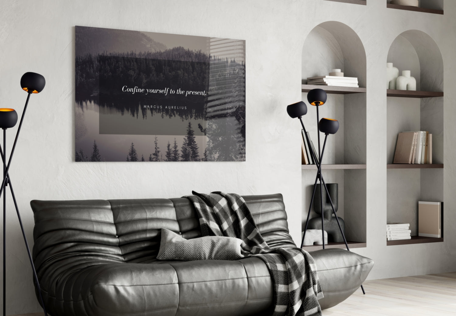 Famous Words Glass Wall Art.