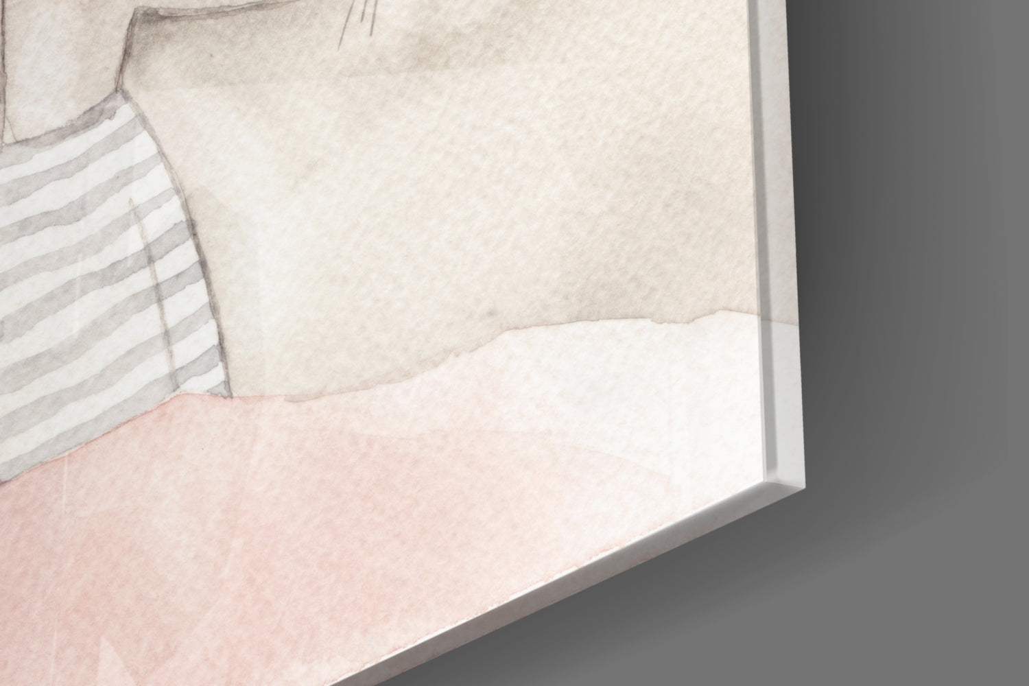 Cute Mouse Glass Wall Art.