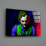Joker-pop panel bringing comic drama to a contemporary living space