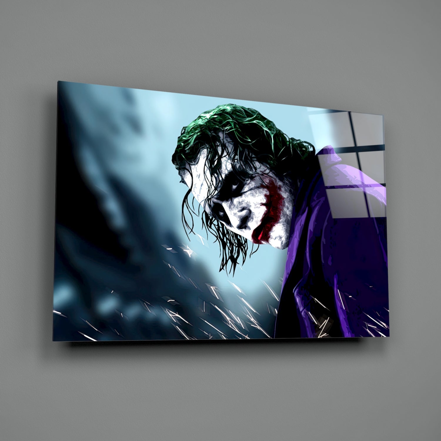 Joker Glass Wall Art.