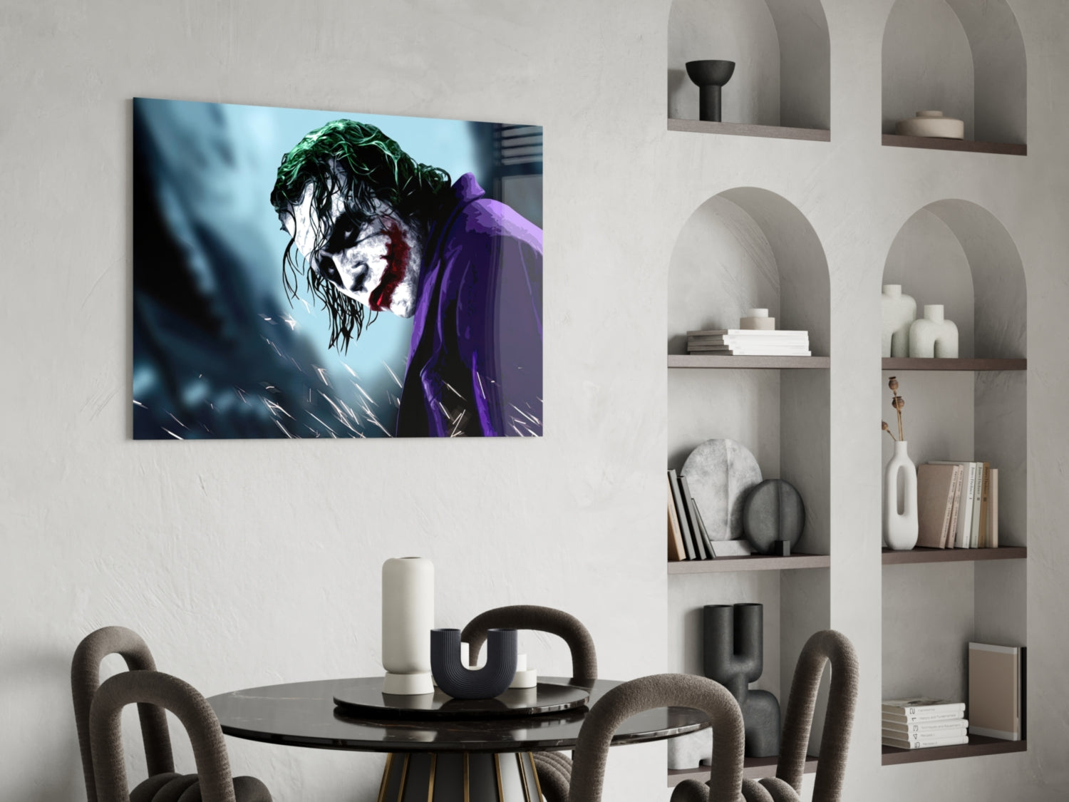 Joker Glass Wall Art.