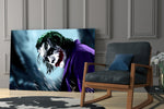 Joker glass print enhancing a game room with character spirit