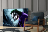 Joker glass print enhancing a game room with character spirit