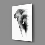 Elephant Glass Wall Art