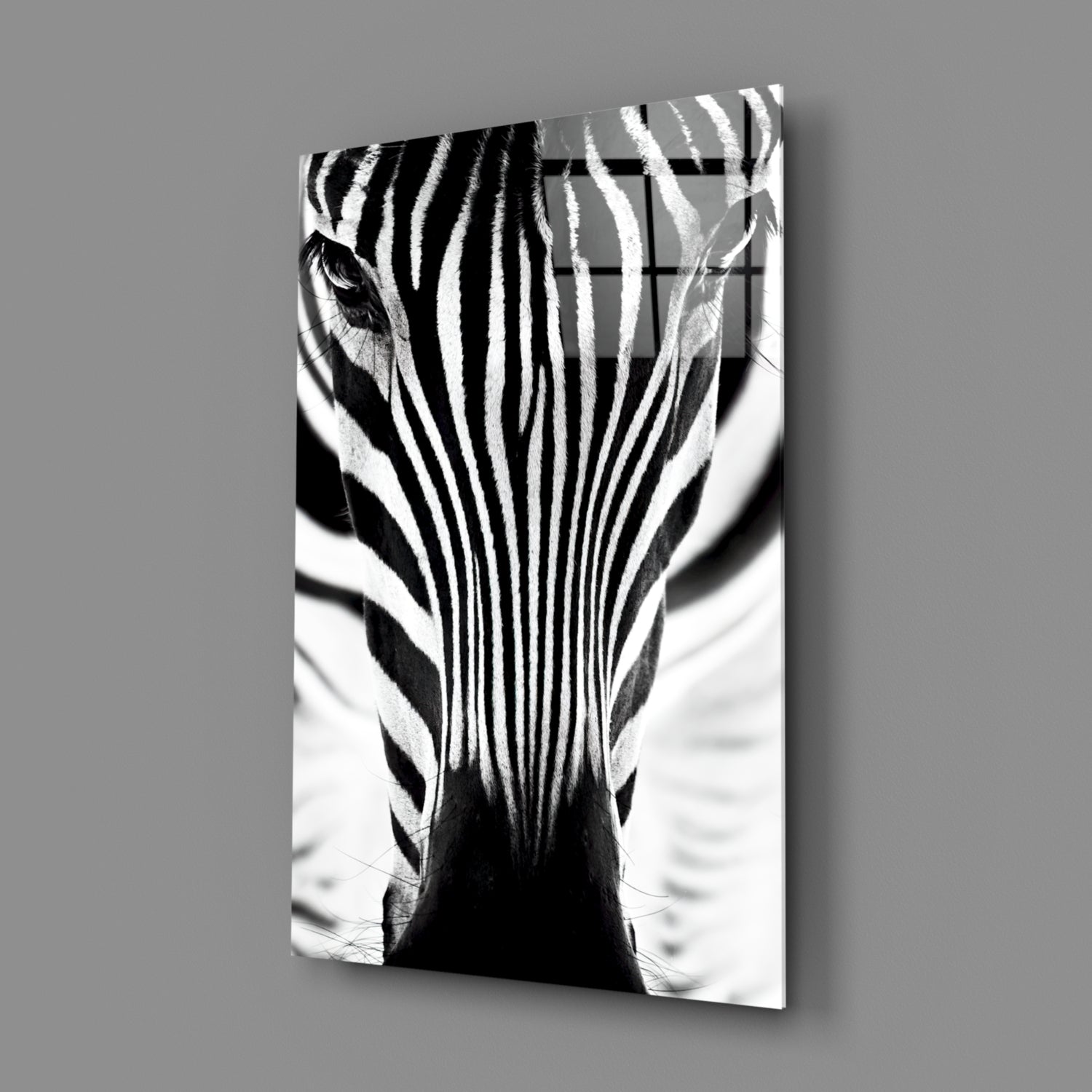 Zebra Glass Wall Art.