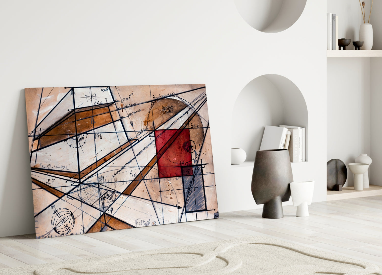 Meaningful Lines Glass Wall Art.