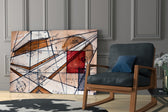 Meaningful Lines glass print enhancing a classroom with discipline spirit