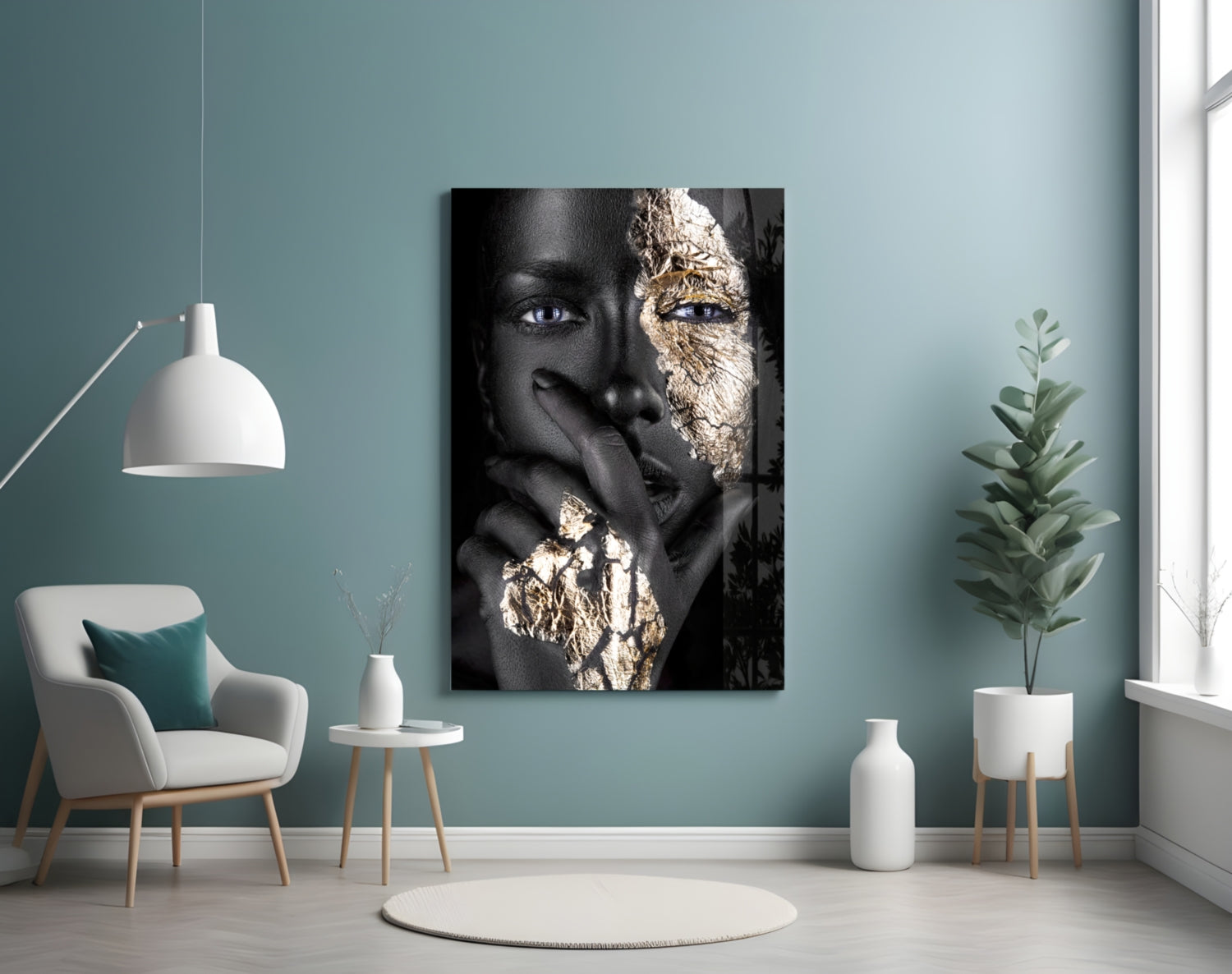 Women's Glass Wall Art.