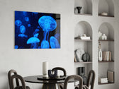 Jellyfish panel adding spa spirit to a bathroom
