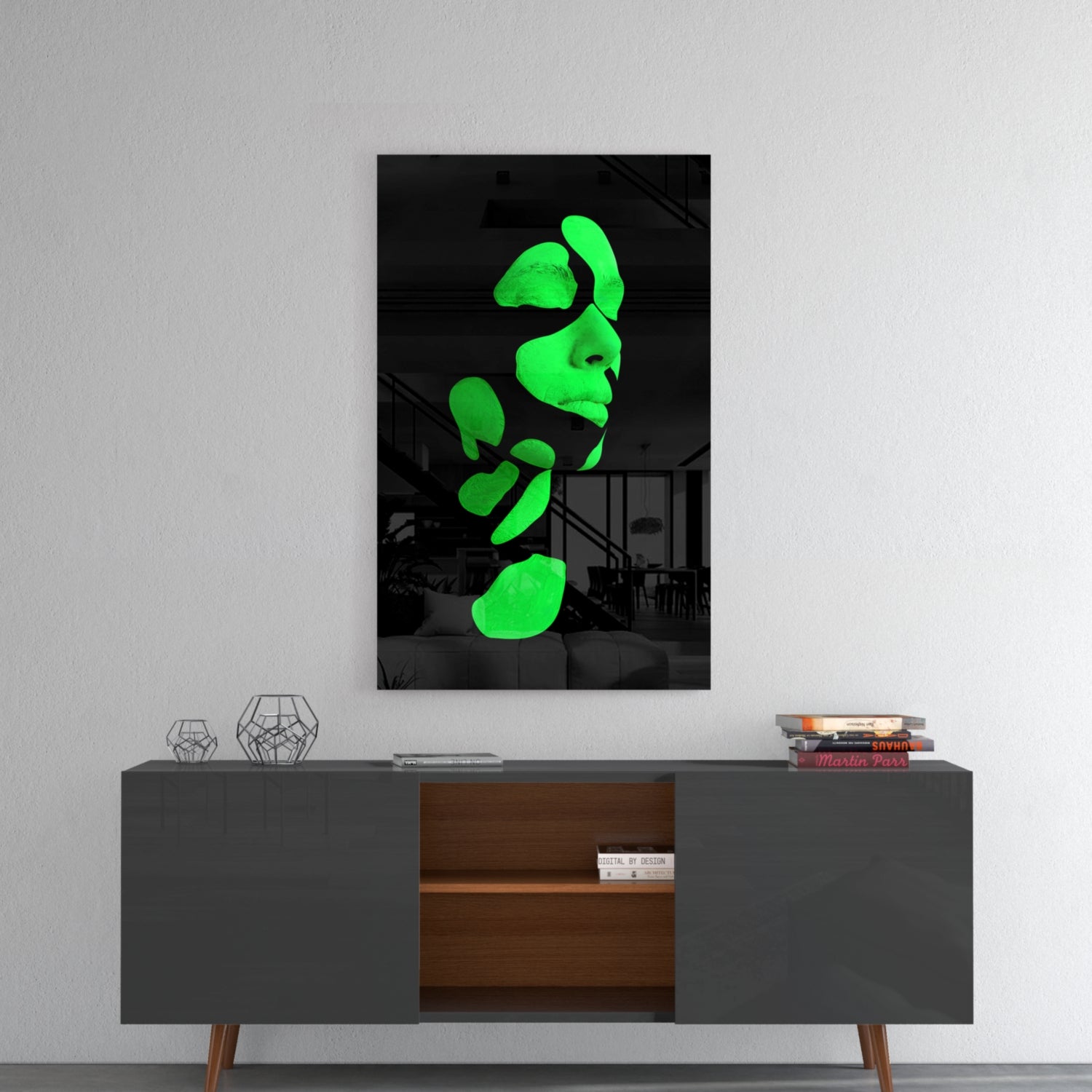 Existing Glass Wall Art.