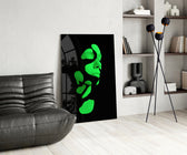 Existing panel adding conceptual mood to an art studio