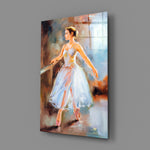Ballet-portrait panel bringing romantic grace to a contemporary living space