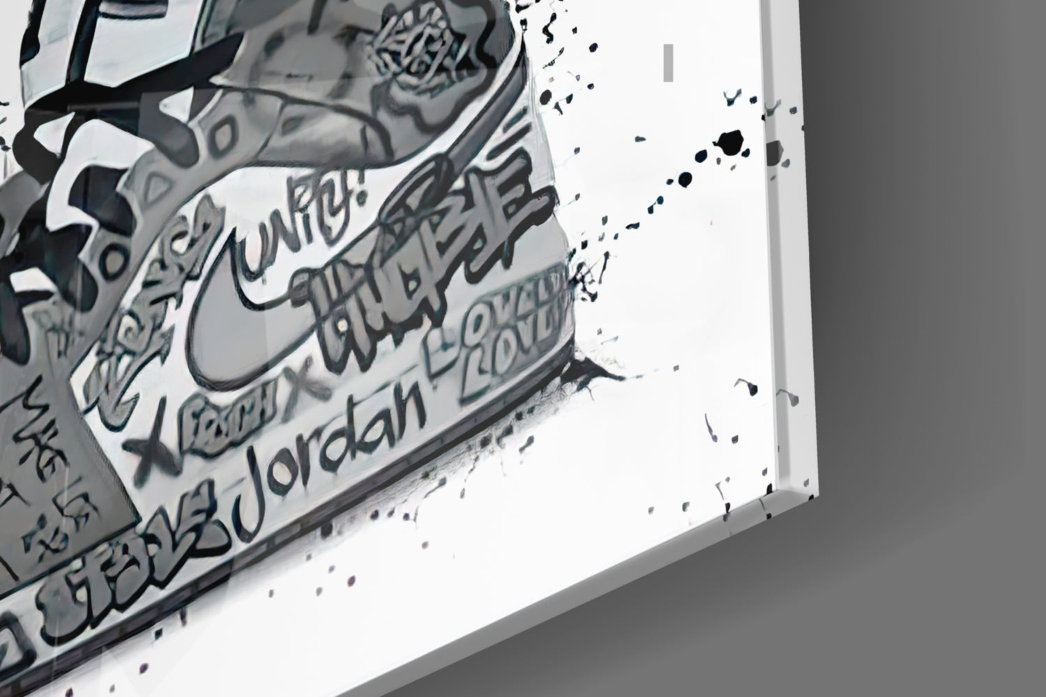 Free Love Glass Wall Art.