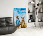 Friendship panel adding seaside mood to a coastal cabin