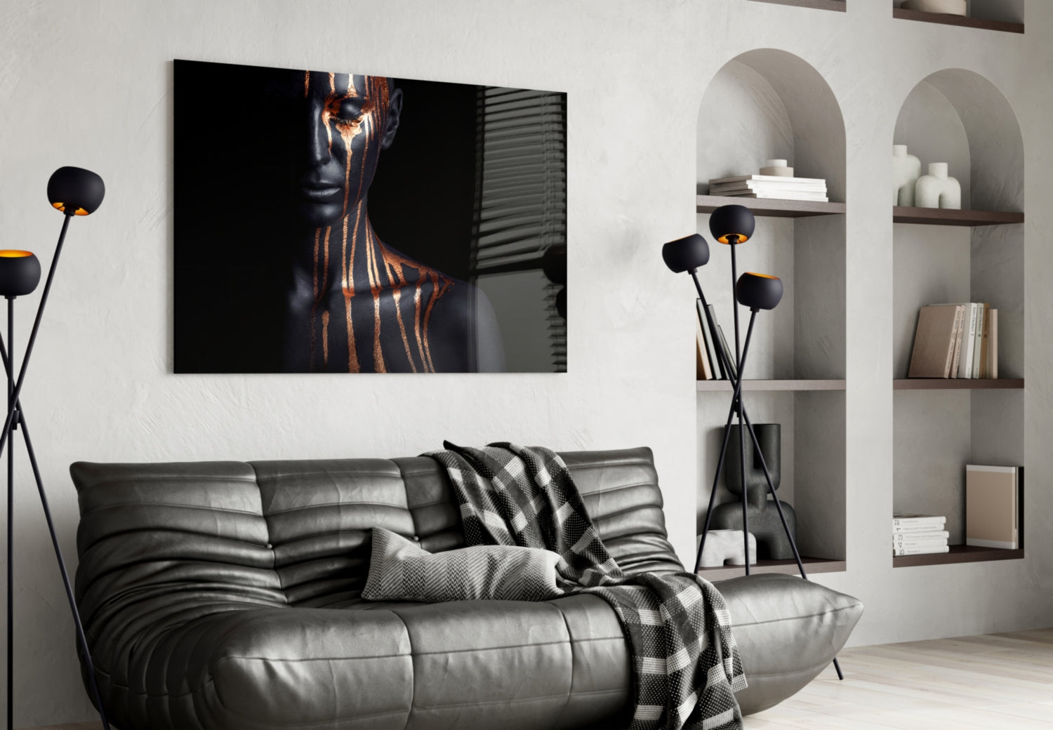 Women's Glass Wall Art.