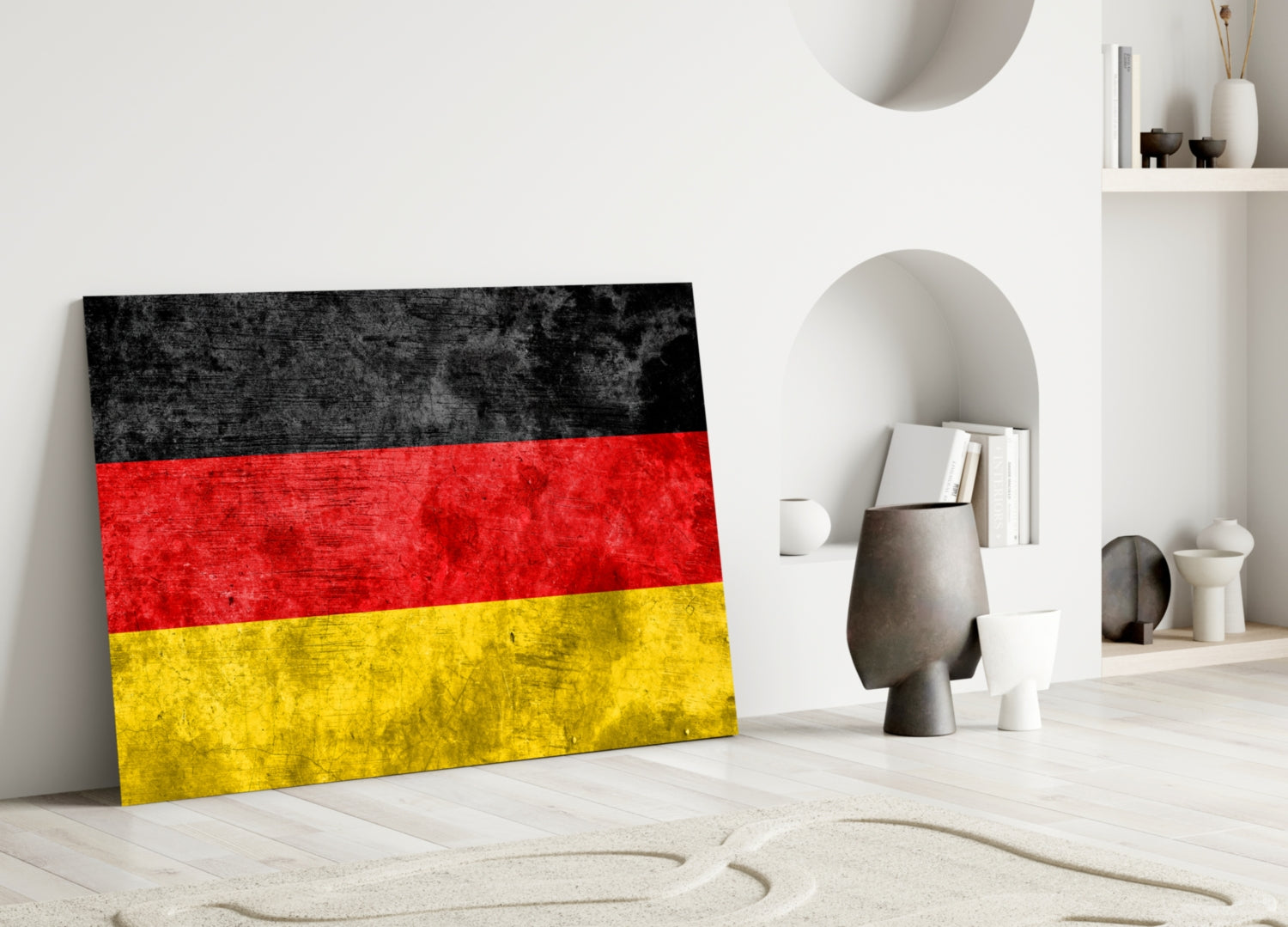 German Flag Glass Wall Art.