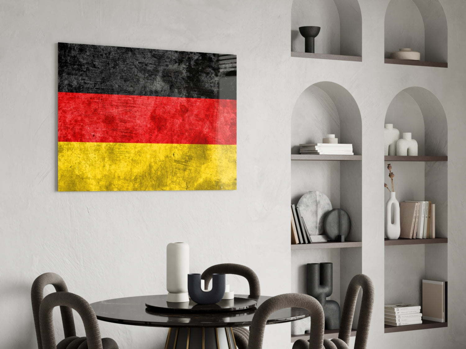 German Flag Glass Wall Art.