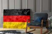 German Flag glass print enhancing a sports room with team spirit