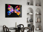 Butterfly Silhouettes panel adding editorial mood to a girl's room