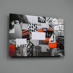 Mood-board panel bringing editorial drama to a contemporary living space