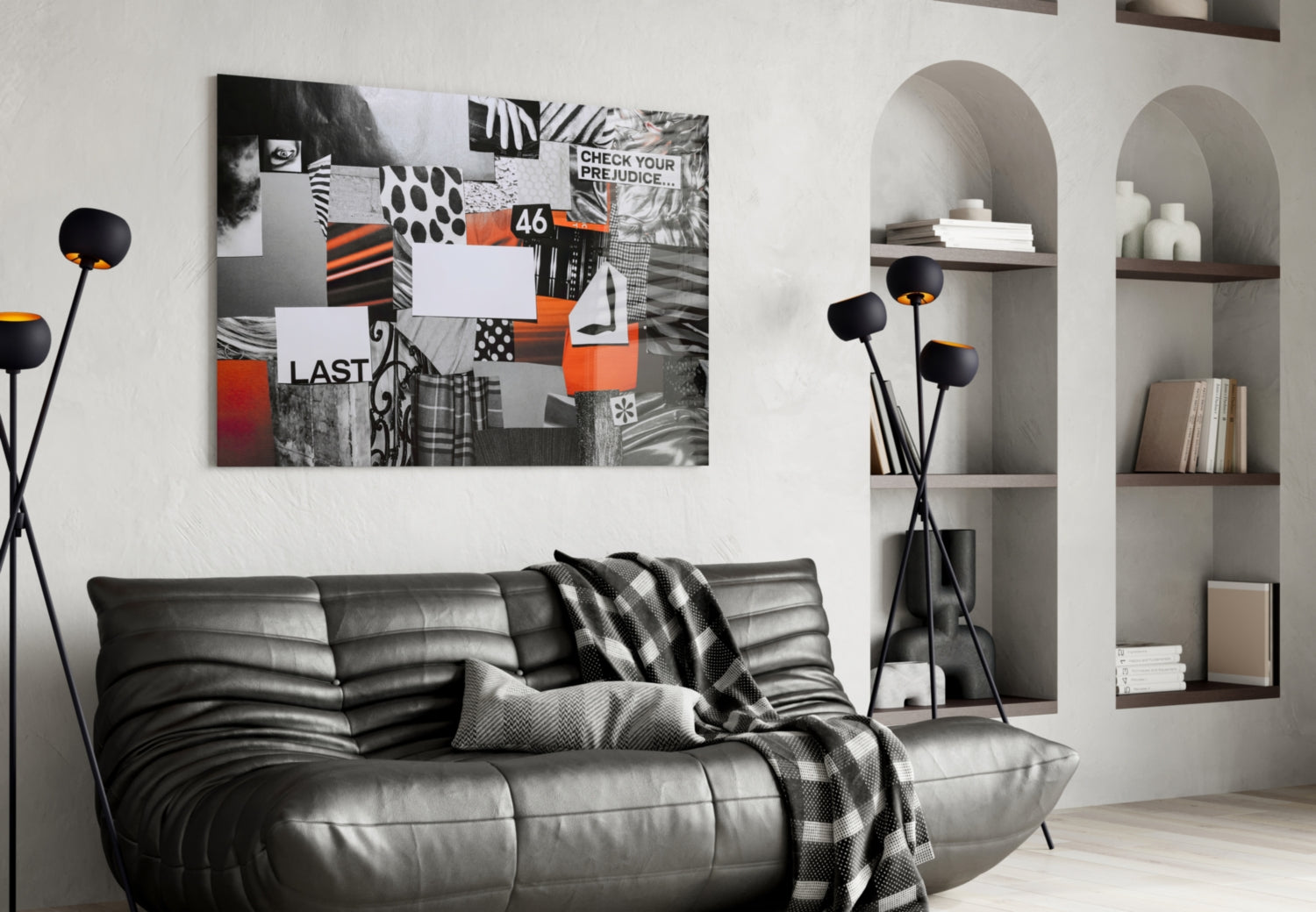 Question Your Prejudice Glass Wall Art.