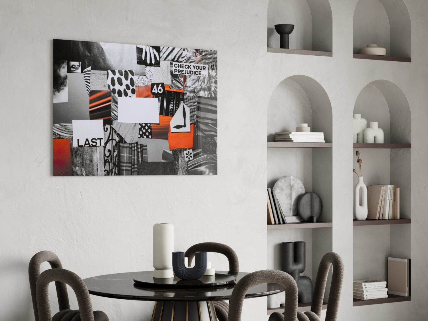 Question Your Prejudice Glass Wall Art.