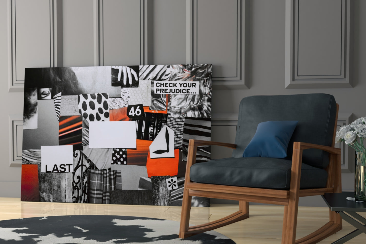 Question Your Prejudice Glass Wall Art.