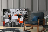 Question Your Prejudice glass print enhancing a foyer with conversation spirit